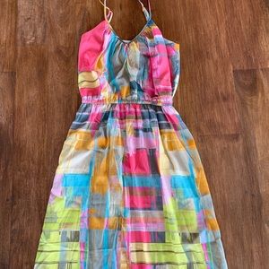 Trina Turk SleevelessSilk Summer Dress